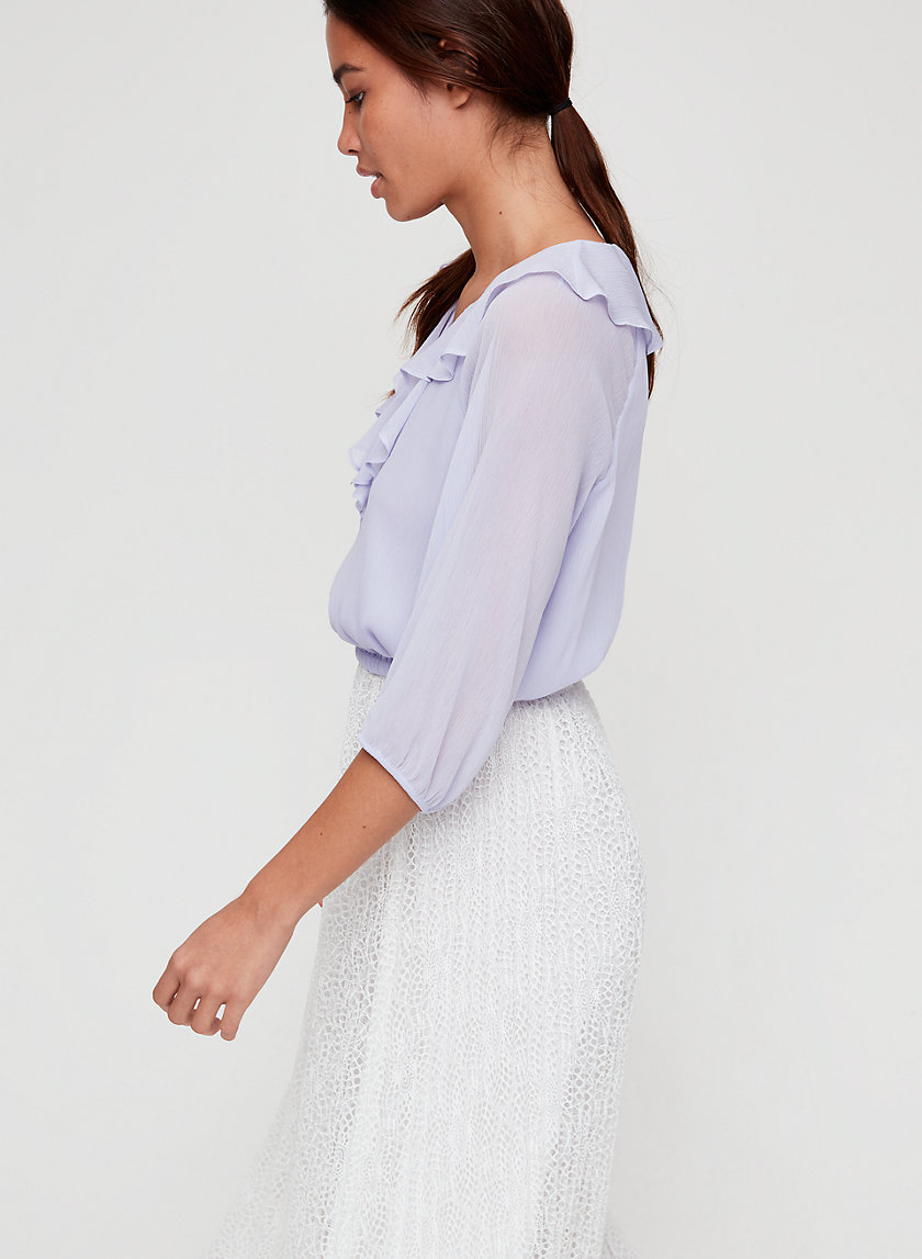 ROSEMARY BLOUSE - Cropped, ruffled blouse ROSEMARY BLOUSE - Cropped, ruffled blouse