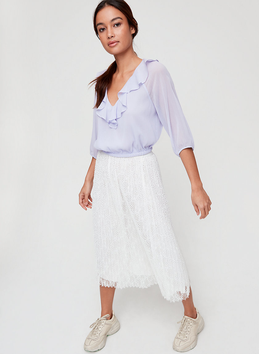 ROSEMARY BLOUSE - Cropped, ruffled blouse ROSEMARY BLOUSE - Cropped, ruffled blouse