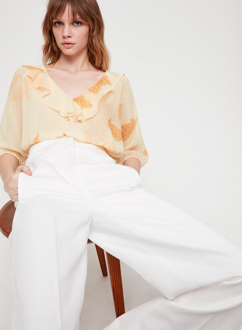 ROSEMARY BLOUSE - Cropped, ruffled blouse ROSEMARY BLOUSE - Cropped, ruffled blouse