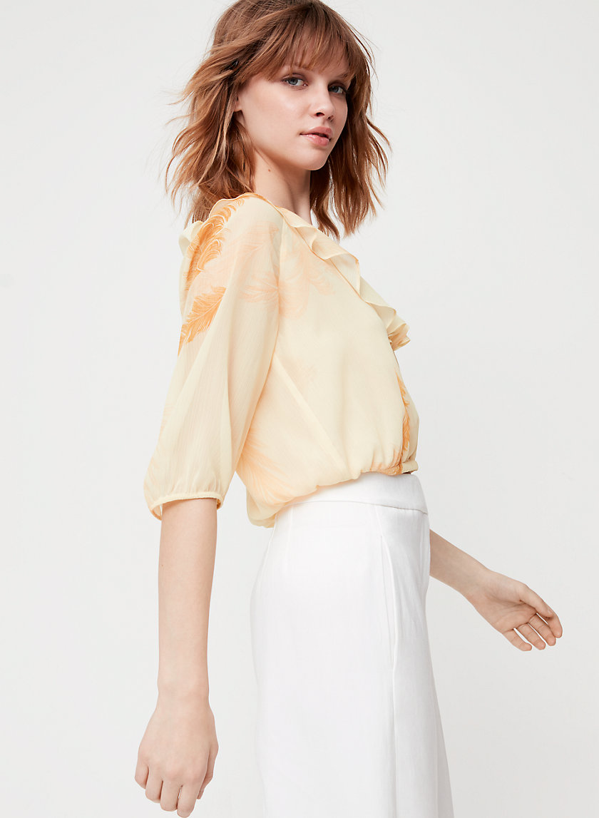 ROSEMARY BLOUSE - Cropped, ruffled blouse ROSEMARY BLOUSE - Cropped, ruffled blouse
