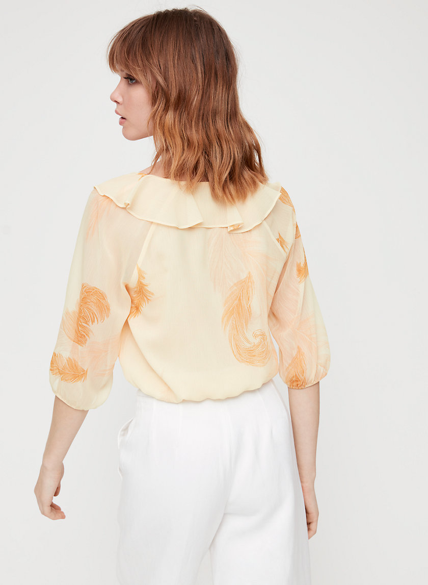 ROSEMARY BLOUSE - Cropped, ruffled blouse ROSEMARY BLOUSE - Cropped, ruffled blouse
