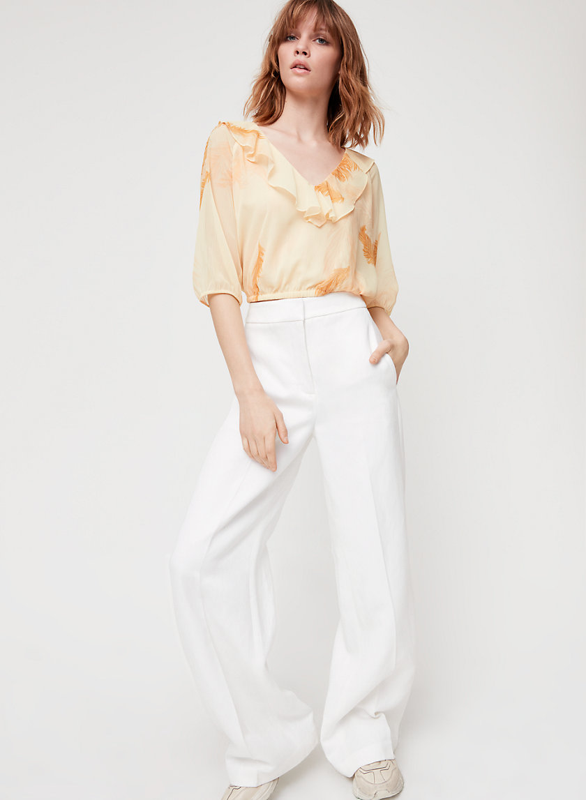 ROSEMARY BLOUSE - Cropped, ruffled blouse ROSEMARY BLOUSE - Cropped, ruffled blouse