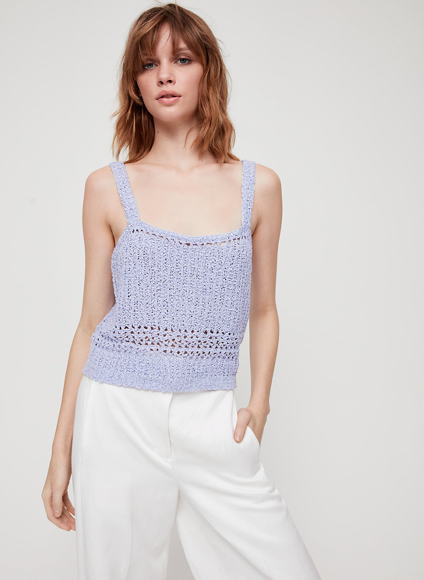 BRYONY KNIT TOP - Cropped, knit camisole BRYONY KNIT TOP - Cropped, knit camisole