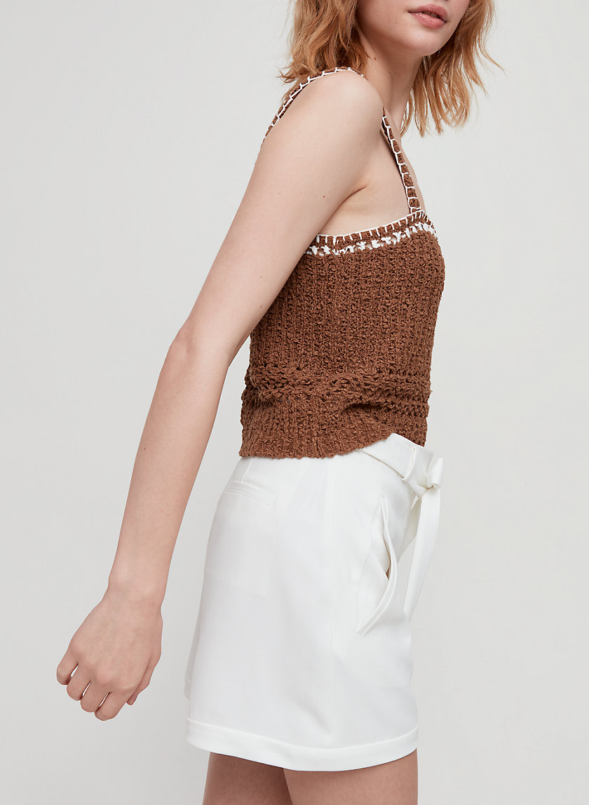 CASSIA SHORT - High-waisted, tie-front shorts CASSIA SHORT - High-waisted, tie-front shorts