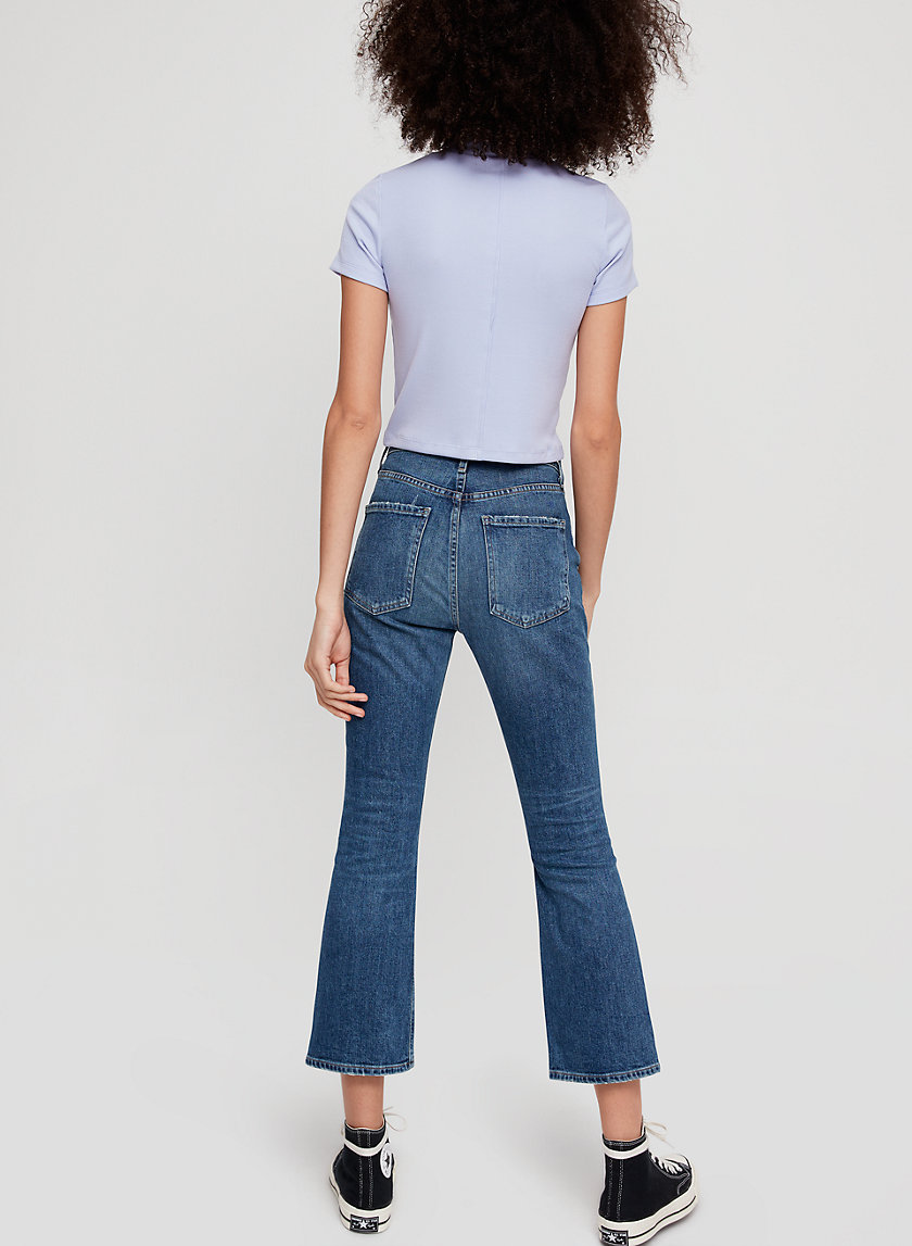 demy cropped flare jeans