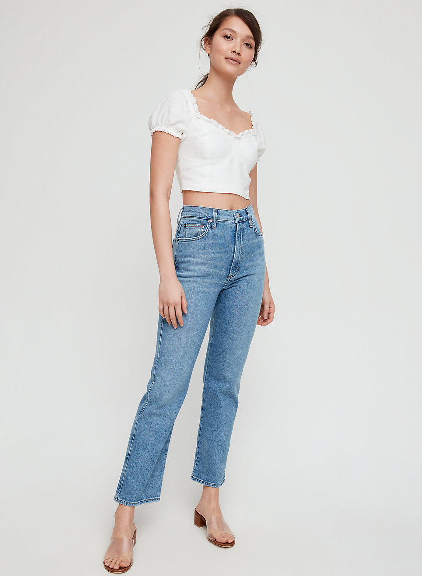 PINCH WAIST JEAN - High-waisted kick-flare jeans PINCH WAIST JEAN - High-waisted kick-flare jeans