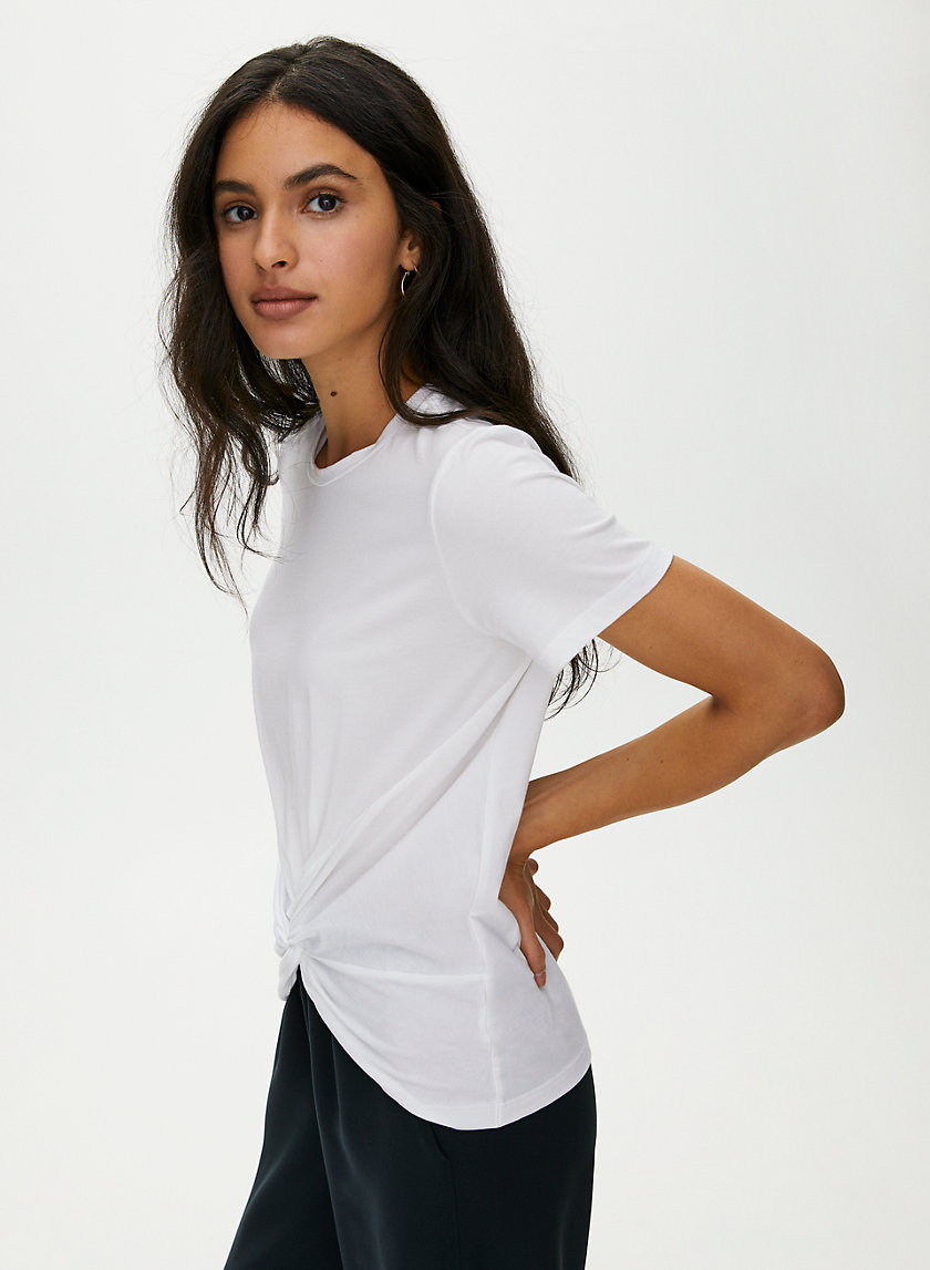 The Group by Babaton FOUNDATION KNOT TEE | Aritzia CA