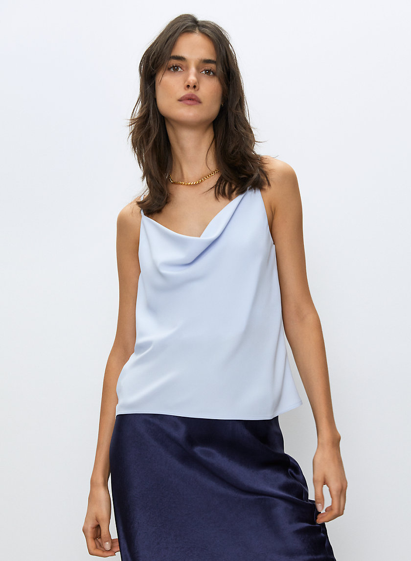 COWLNECK CAMISOLE - Matte satin camisole COWLNECK CAMISOLE - Matte satin camisole