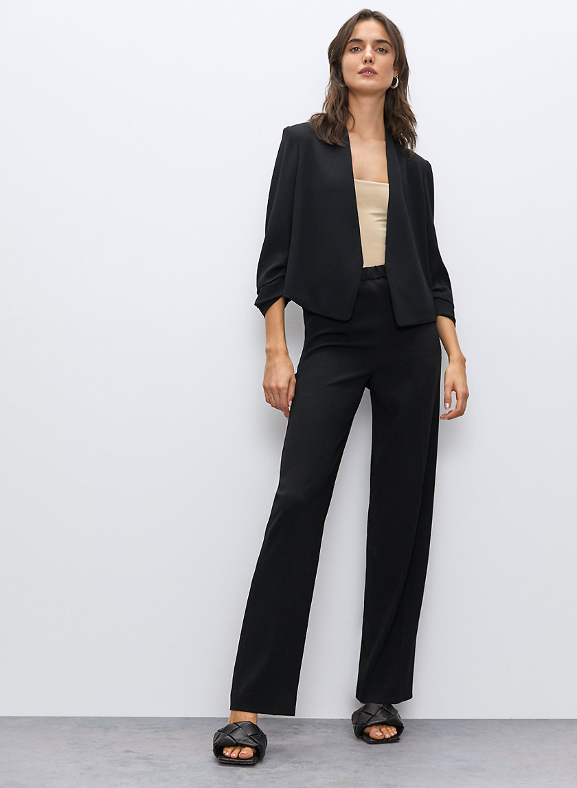 POWER SHORT BLAZER - Cropped, 3/4 rolled sleeve blazer POWER SHORT BLAZER - Cropped, 3/4 rolled sleeve blazer