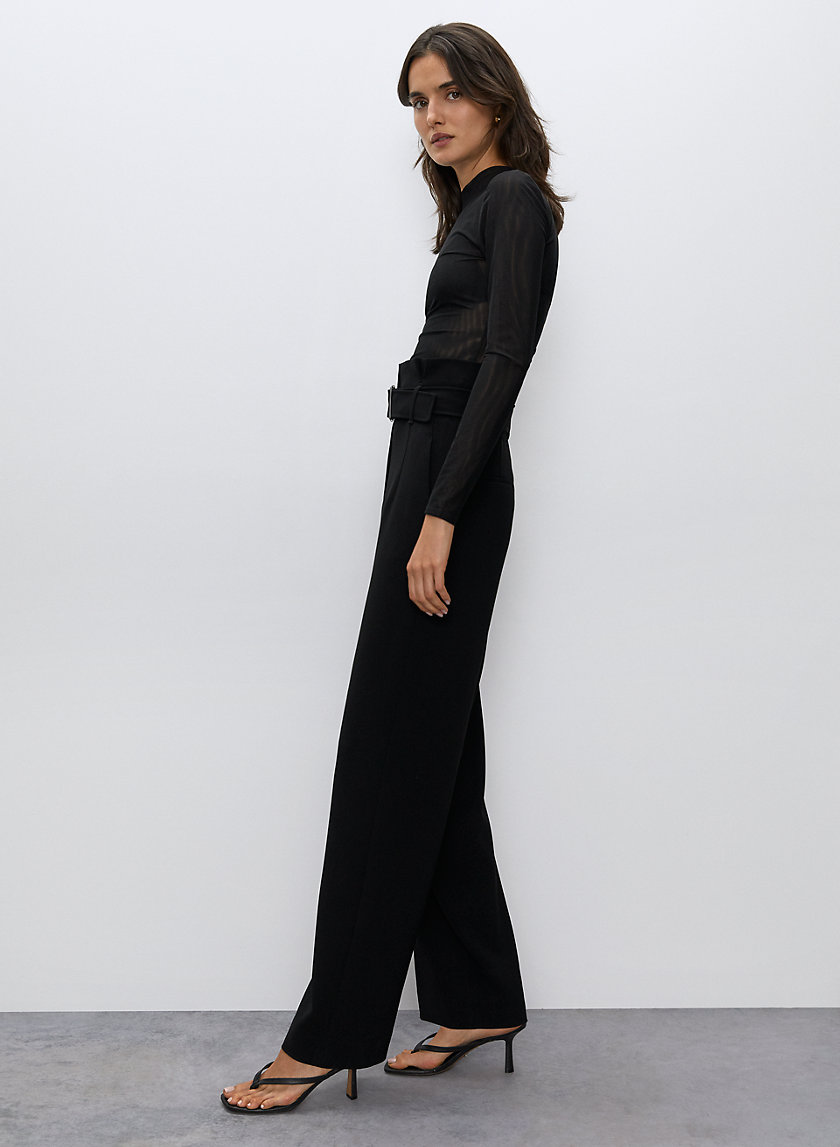 POWER PANT - High-waisted belted pant POWER PANT - High-waisted belted pant