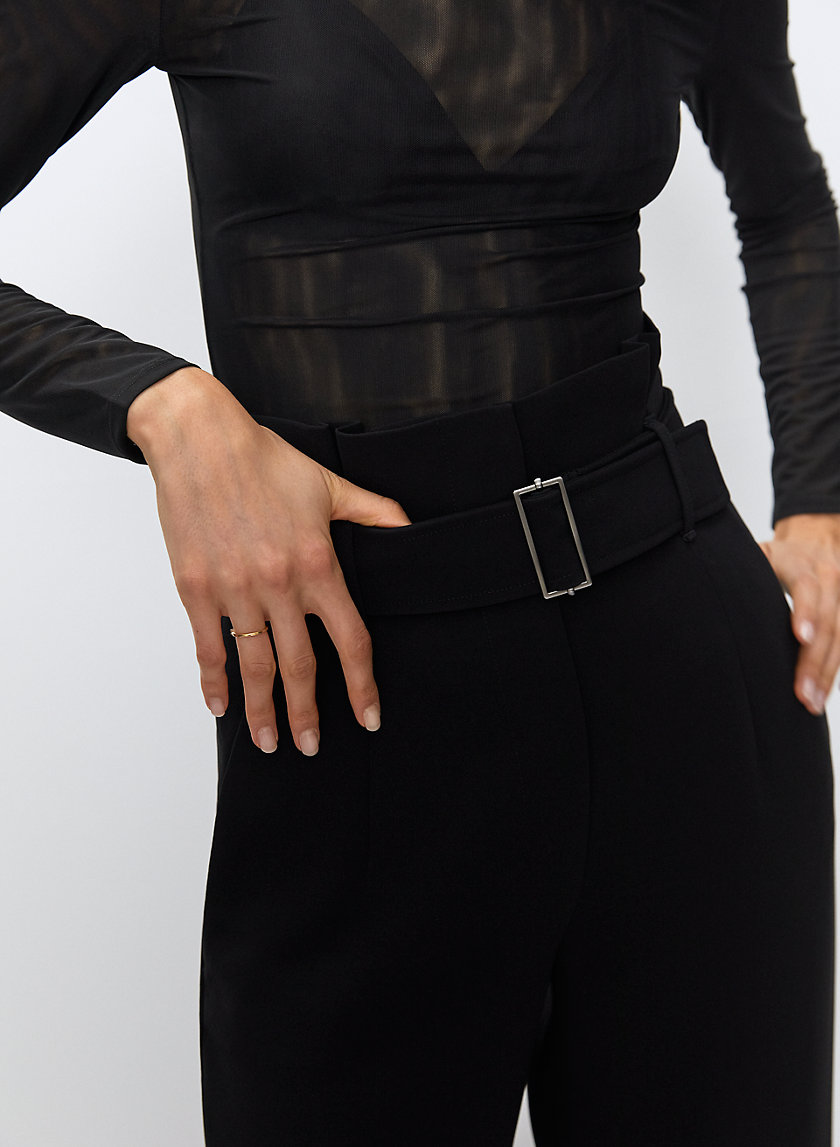 POWER PANT - High-waisted belted pant POWER PANT - High-waisted belted pant