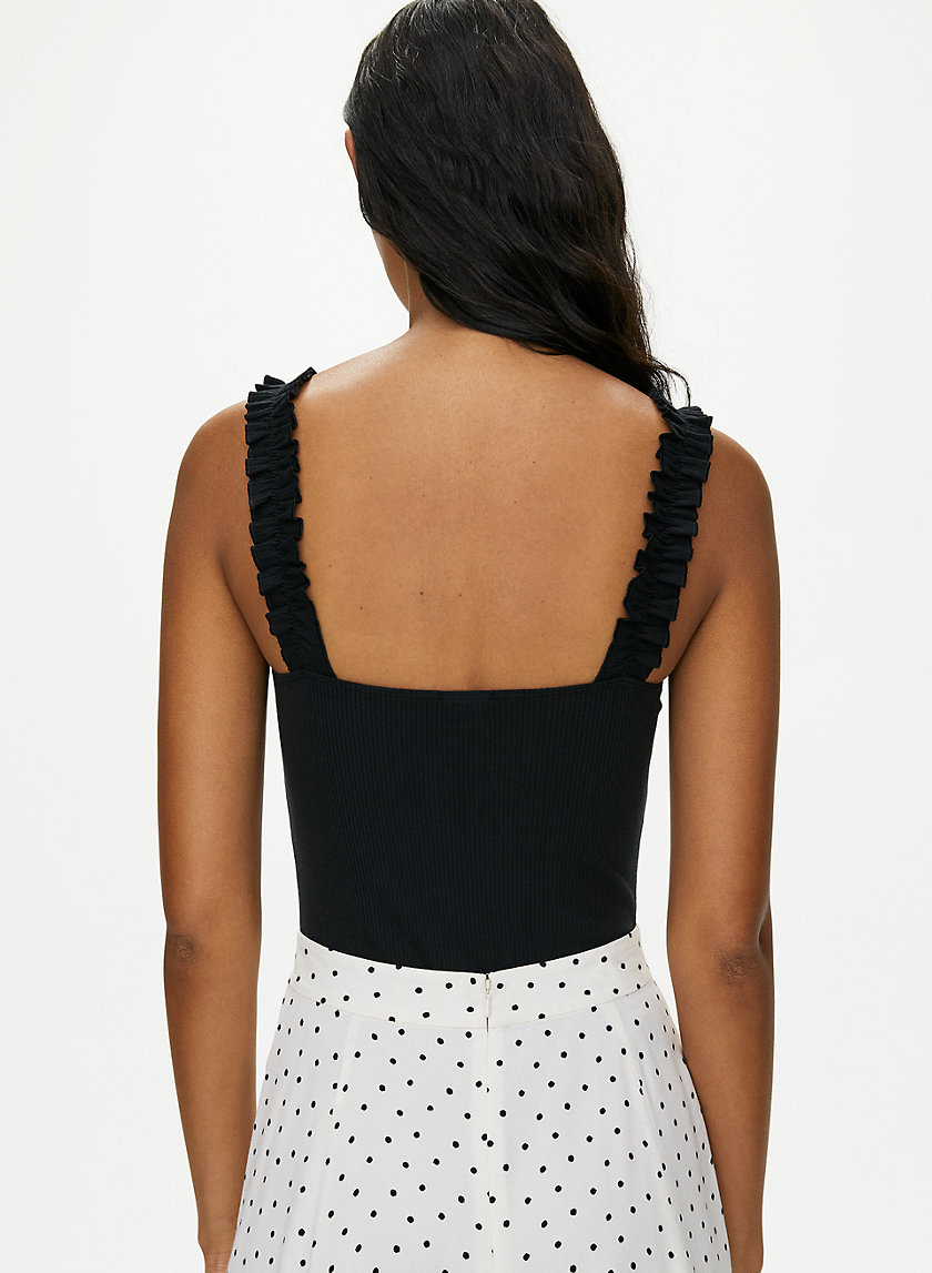 FIRECRACKER BODYSUIT - Ruffled, ribbed bodysuit FIRECRACKER BODYSUIT - Ruffled, ribbed bodysuit