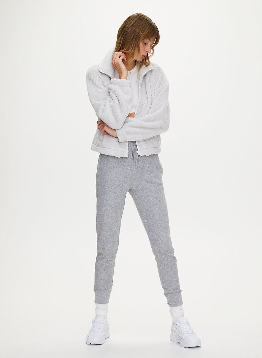 MOCKNECK FUZZY ZIP-UP - Mock-neck teddy jacket MOCKNECK FUZZY ZIP-UP - Mock-neck teddy jacket