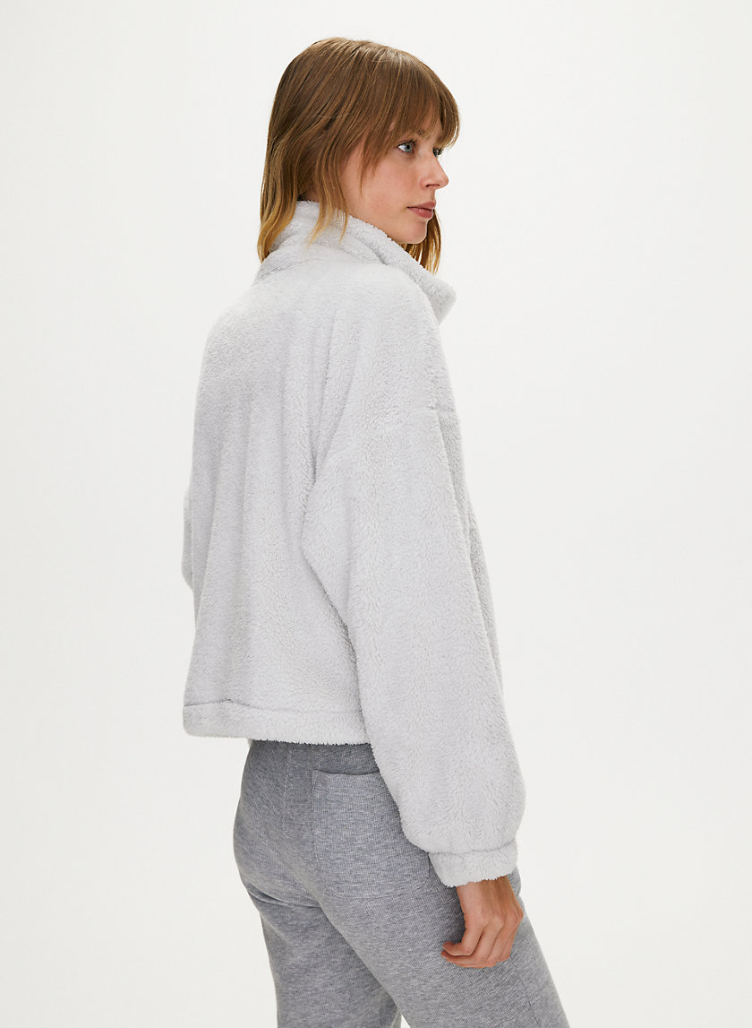 MOCKNECK FUZZY ZIP-UP - Mock-neck teddy jacket MOCKNECK FUZZY ZIP-UP - Mock-neck teddy jacket