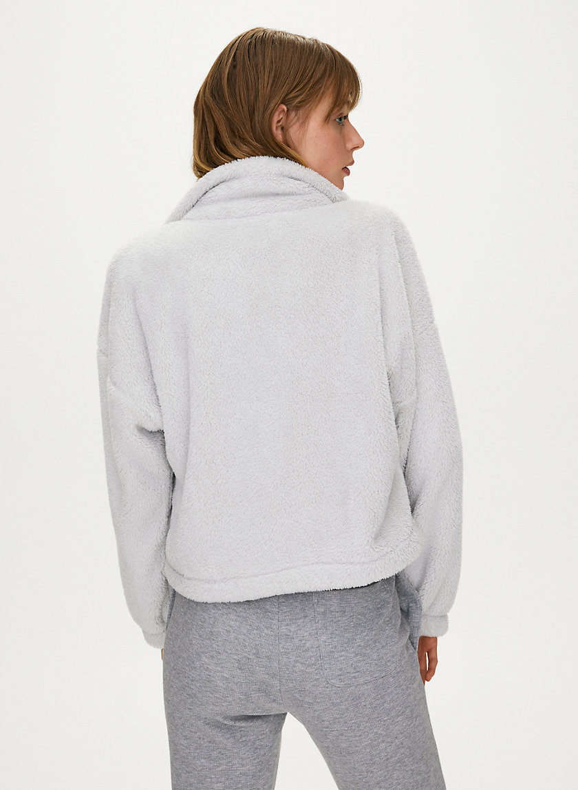 MOCKNECK FUZZY ZIP-UP - Mock-neck teddy jacket MOCKNECK FUZZY ZIP-UP - Mock-neck teddy jacket