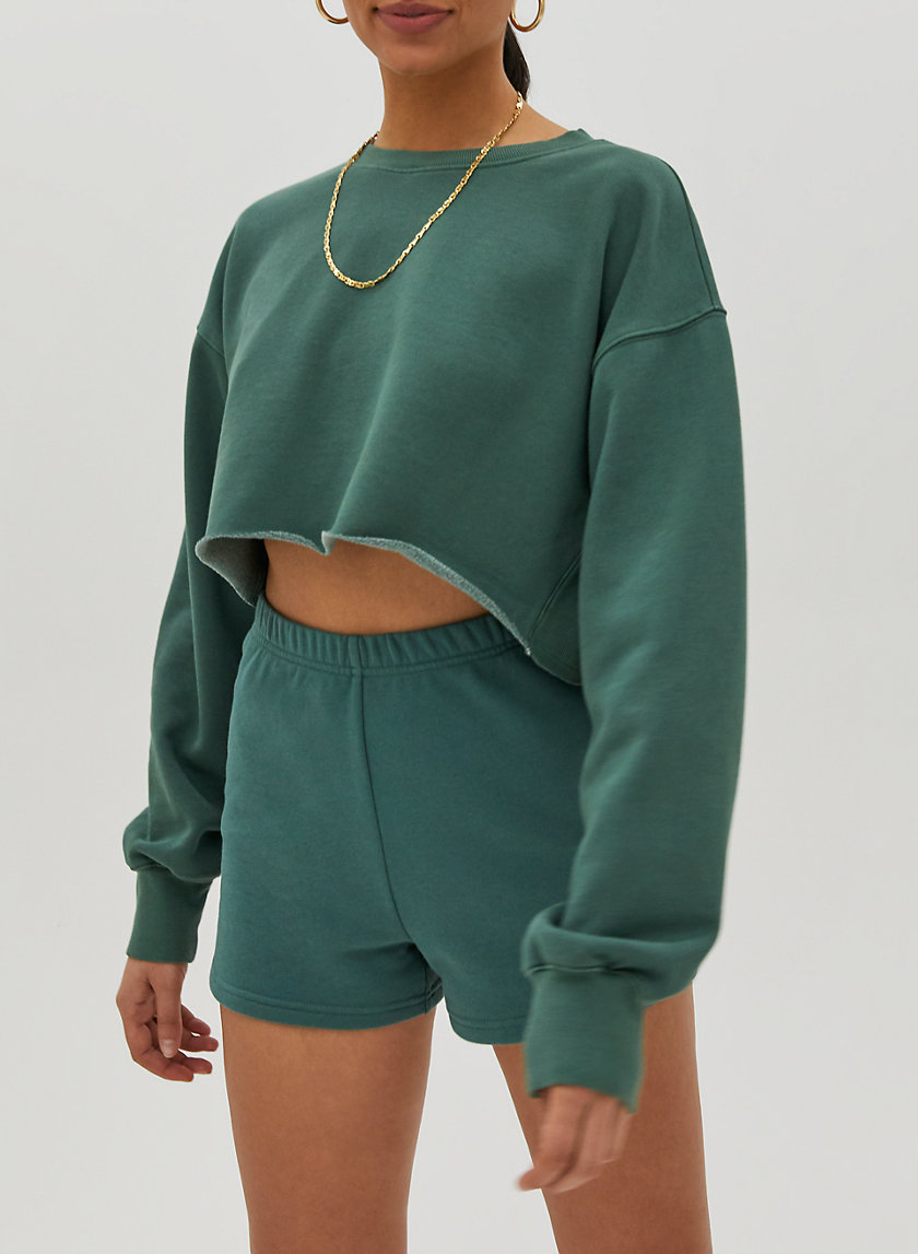 tna boyfriend cropped crewneck