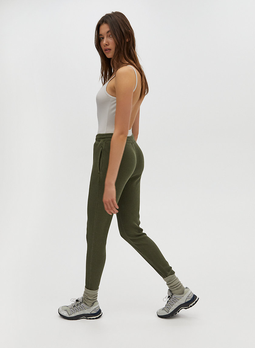 thermal knit joggers