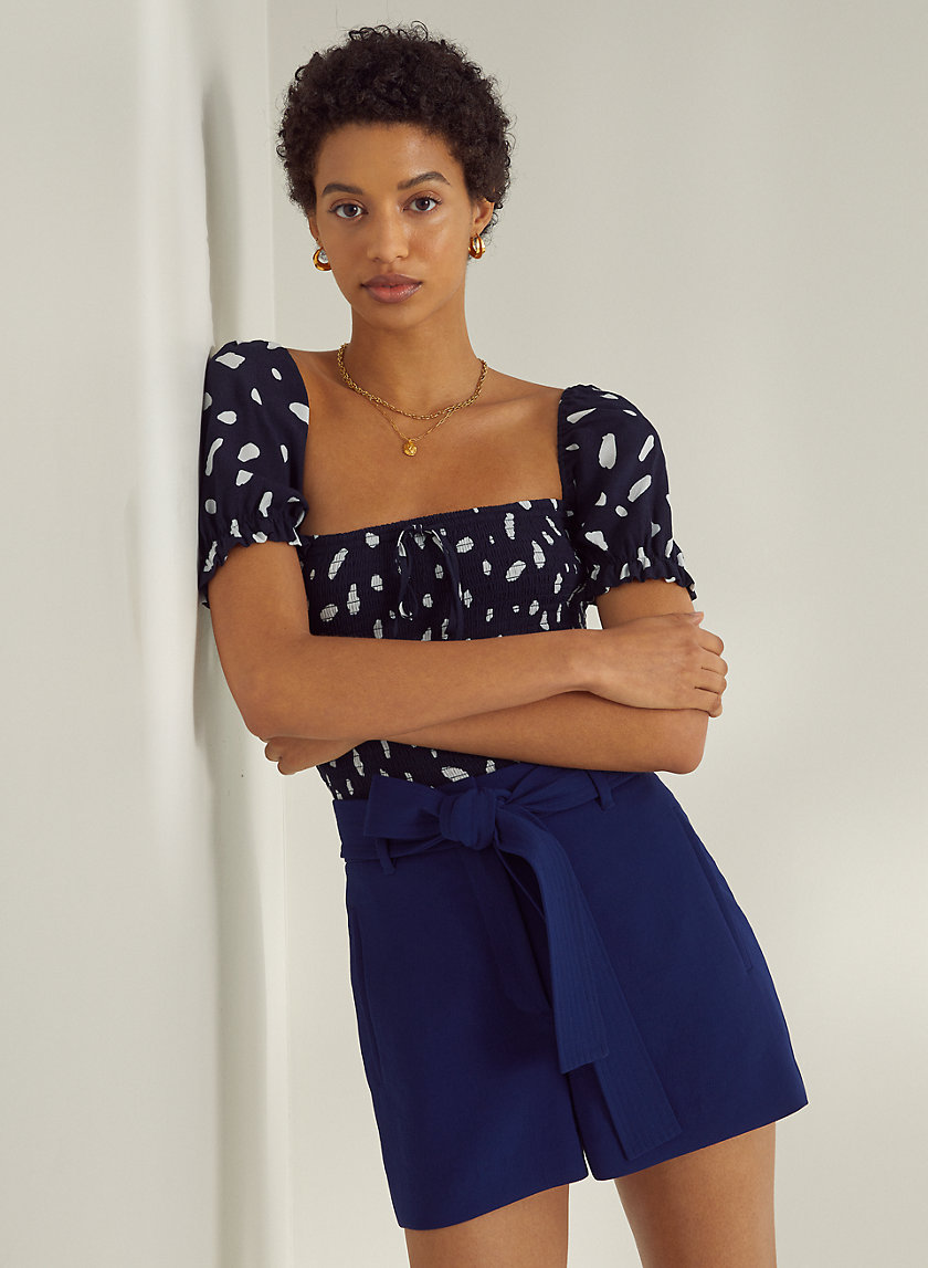 wilfred tie front short