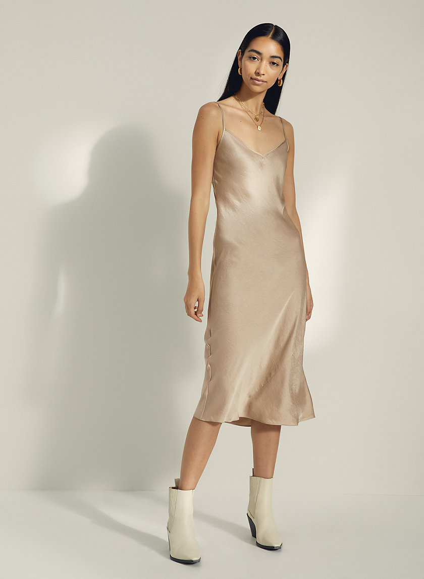 ONLY SLIP DRESS - Slinky midi slip dress ONLY SLIP DRESS - Slinky midi slip dress