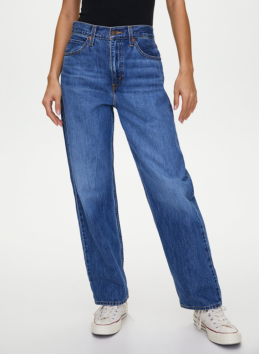 levi's blue dad jeans