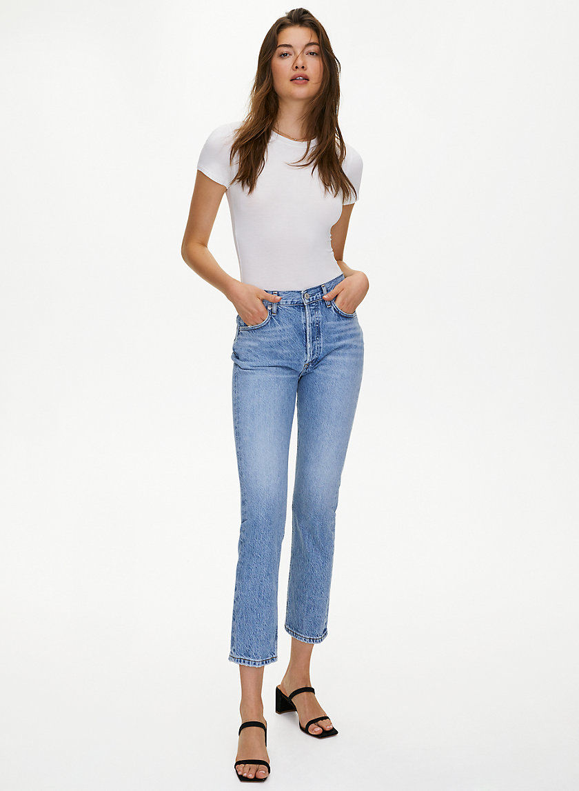RILEY BLUR - High-waisted straight leg jean RILEY BLUR - High-waisted straight leg jean
