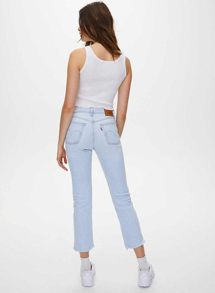 levi's 501 crop shout out