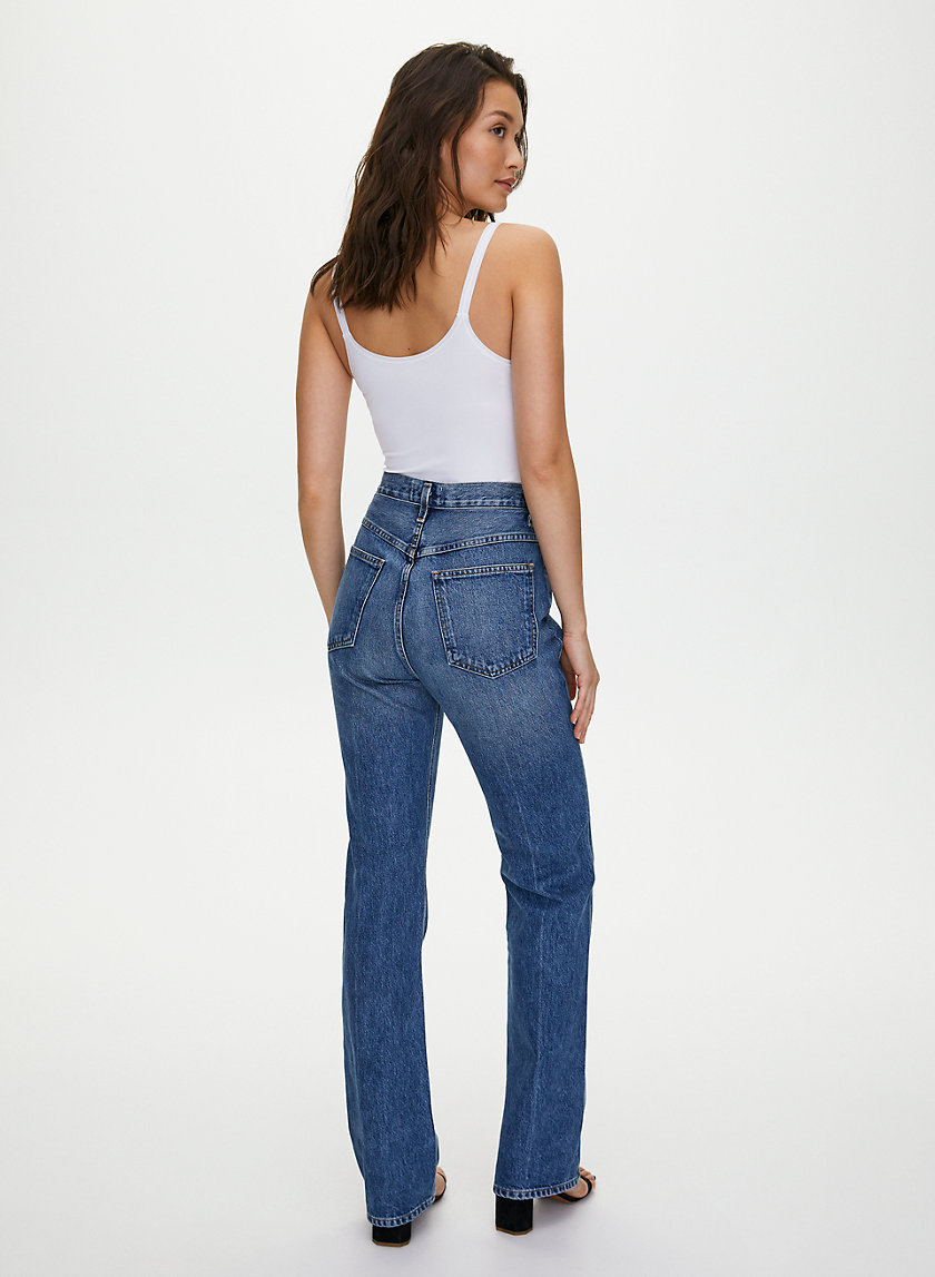 Straight Fit High Rise Vintage Blue Ankle Jeans | Calvin Klein