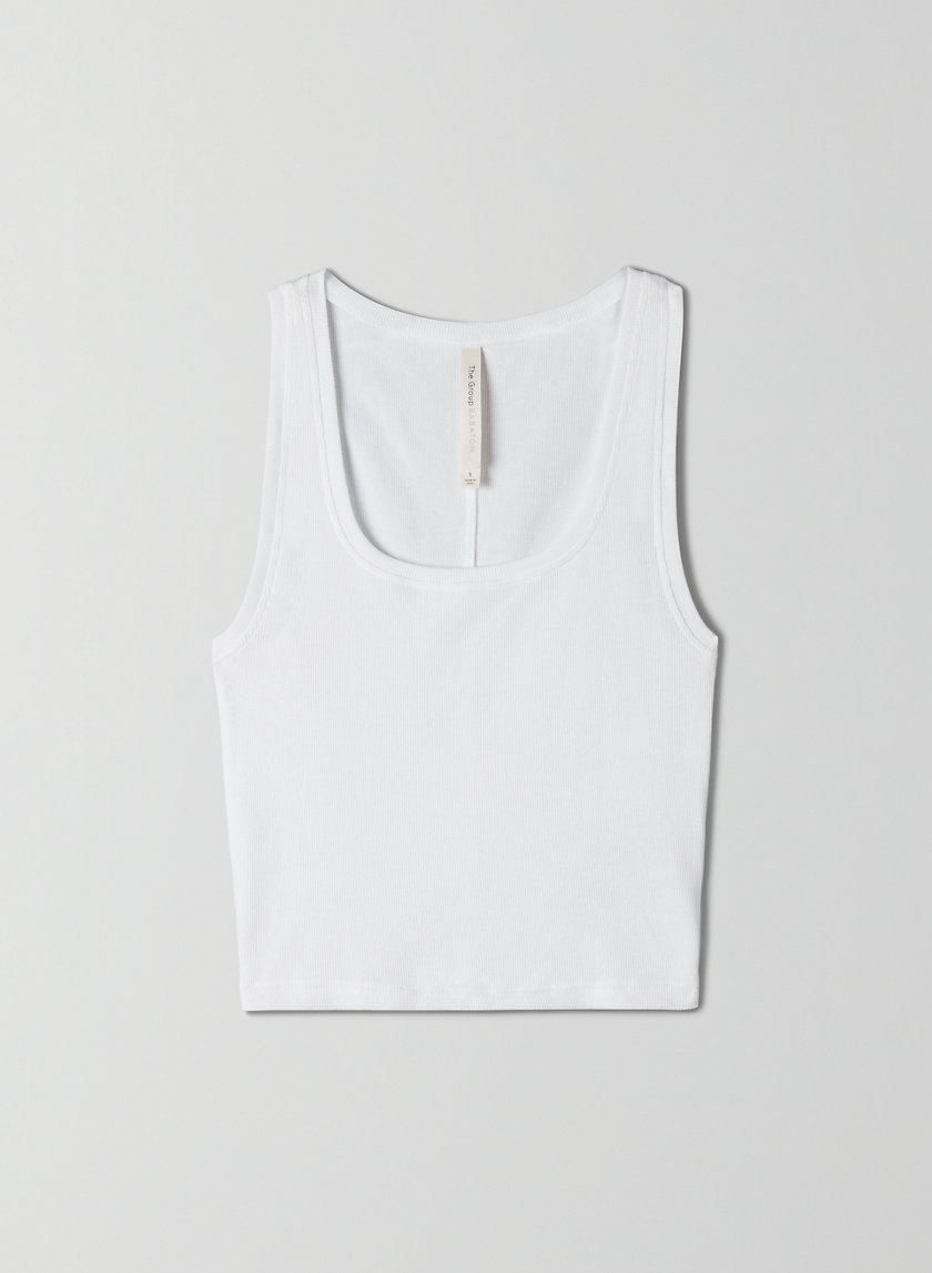 The Group by Babaton FOUNDATION RIB SCOOP TANK | Aritzia US