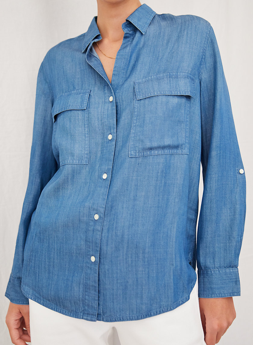 The Group by Babaton UTILITY BUTTON-UP | Aritzia CA