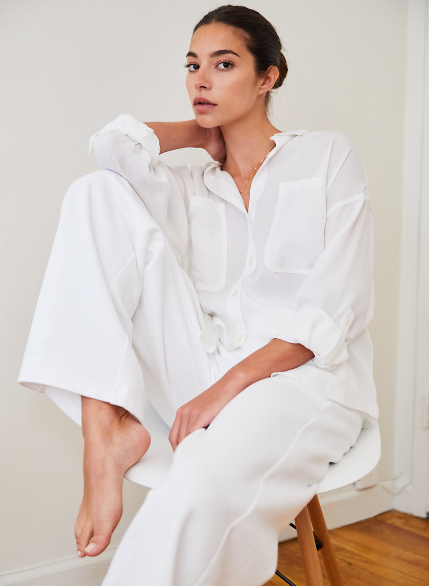 The Group by Babaton OVERSIZED UTILITY BUTTON-UP | Aritzia US