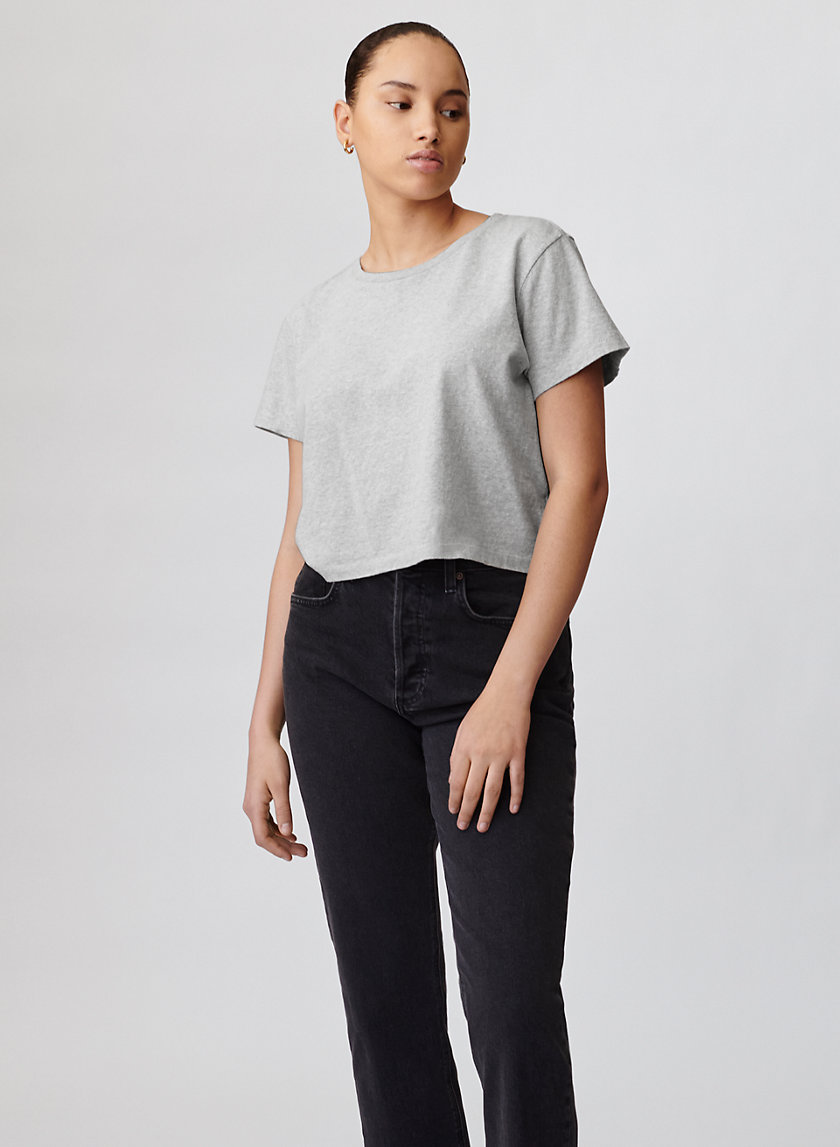 Denim Forum THE KATE CROP TEE | Aritzia 