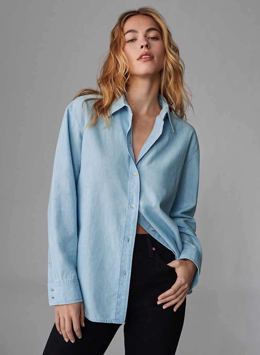 Denim Forum THE JANE LONGSLEEVE SHIRT | Aritzia CA