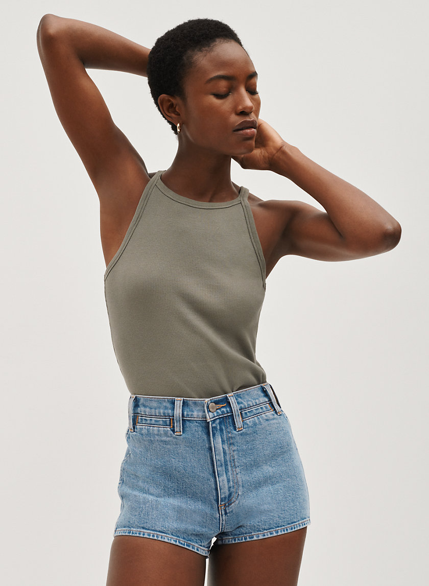 Denim Forum THE LOLA CLEAN CHEEKY SHORT 