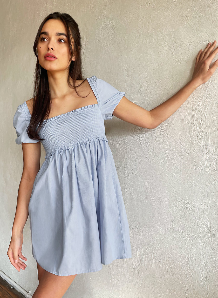 blue aritzia dress