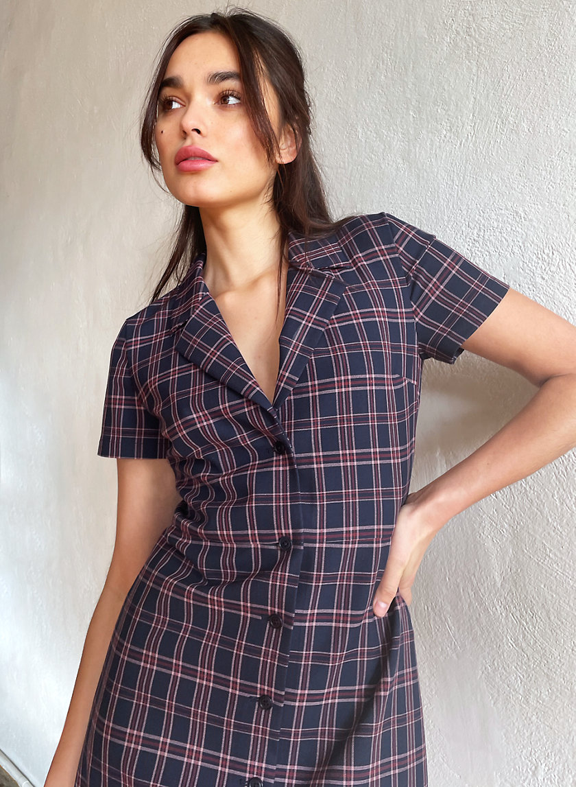 plaid dress aritzia