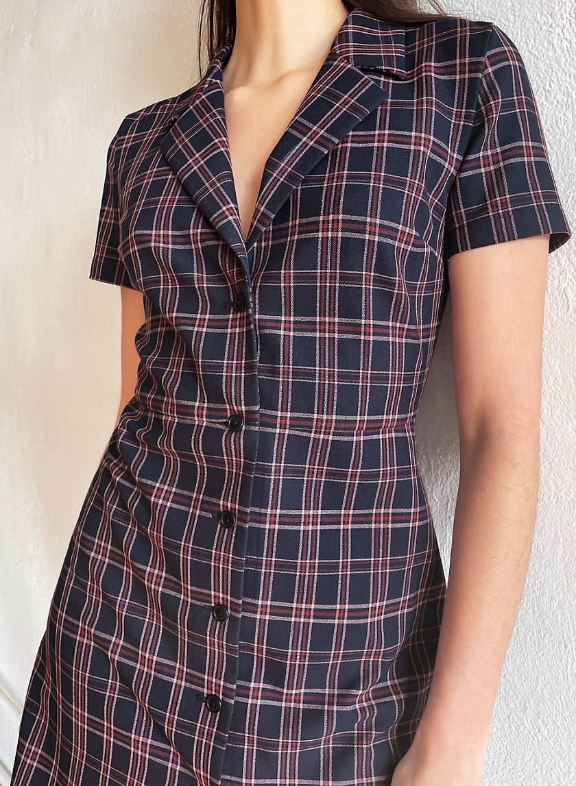 plaid dress aritzia