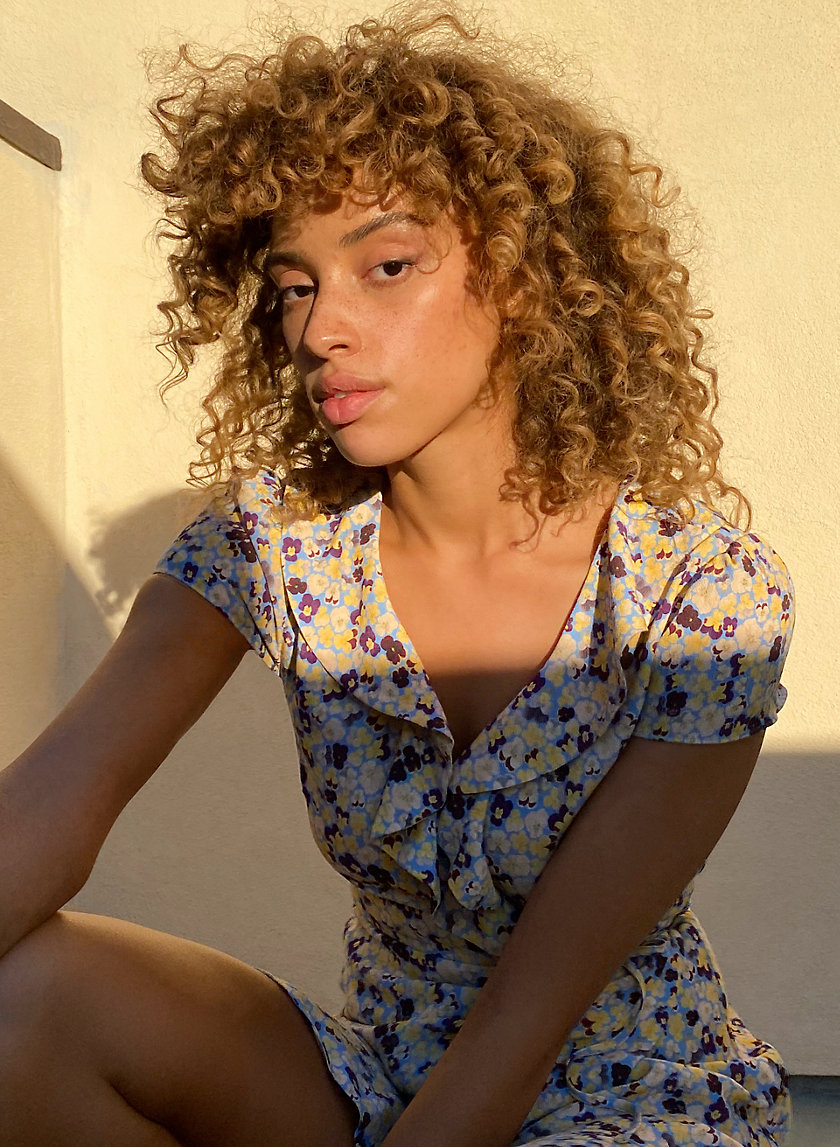 RUFFLE WRAP DRESS | Aritzia INTL