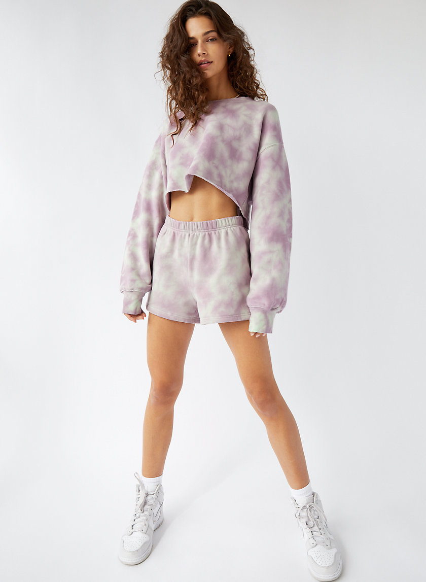 high waisted sweatshort