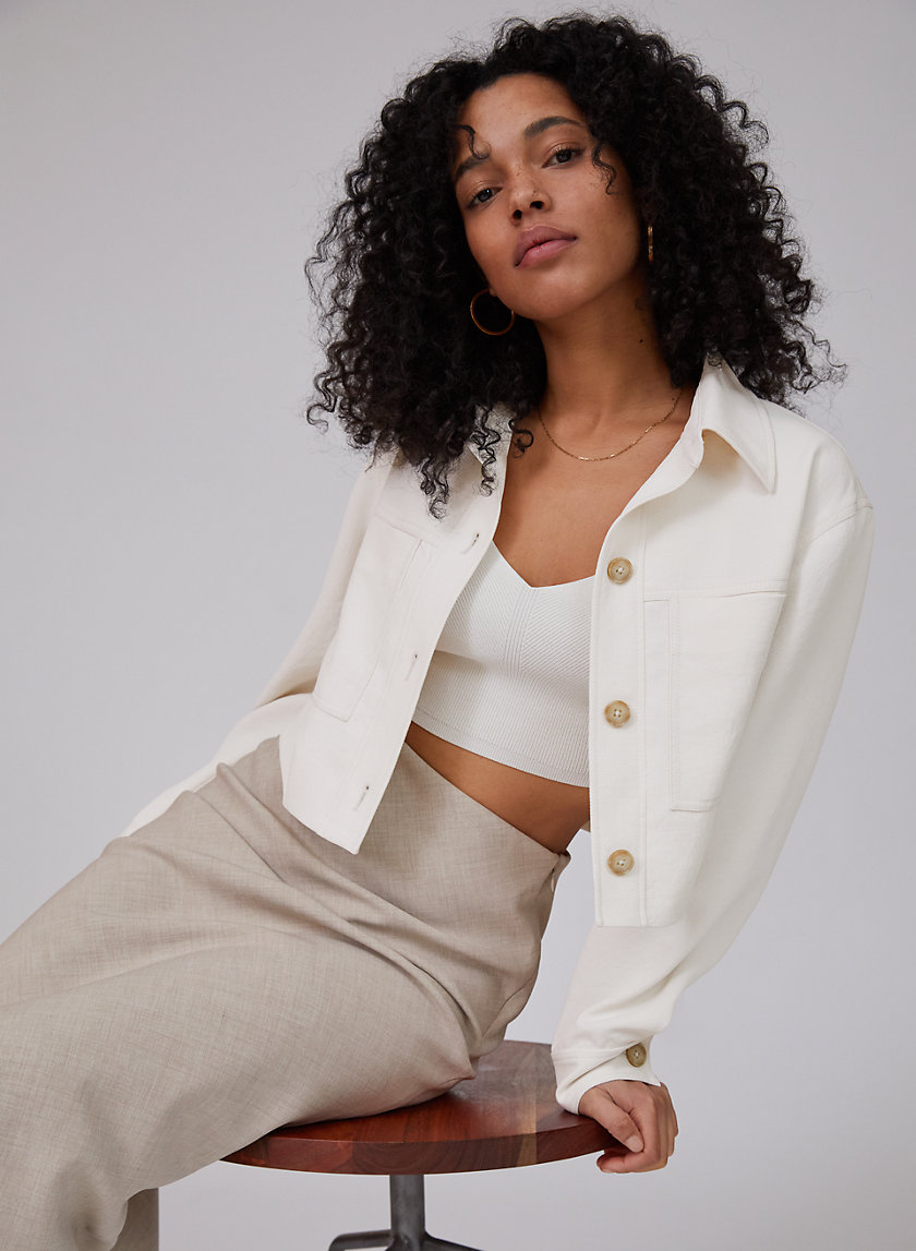 aritzia cropped jacket