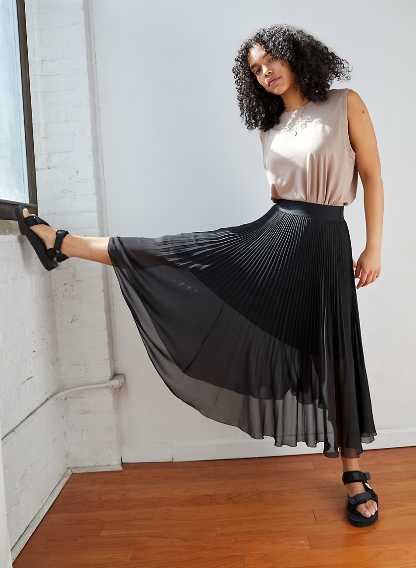 aritzia midi skirt