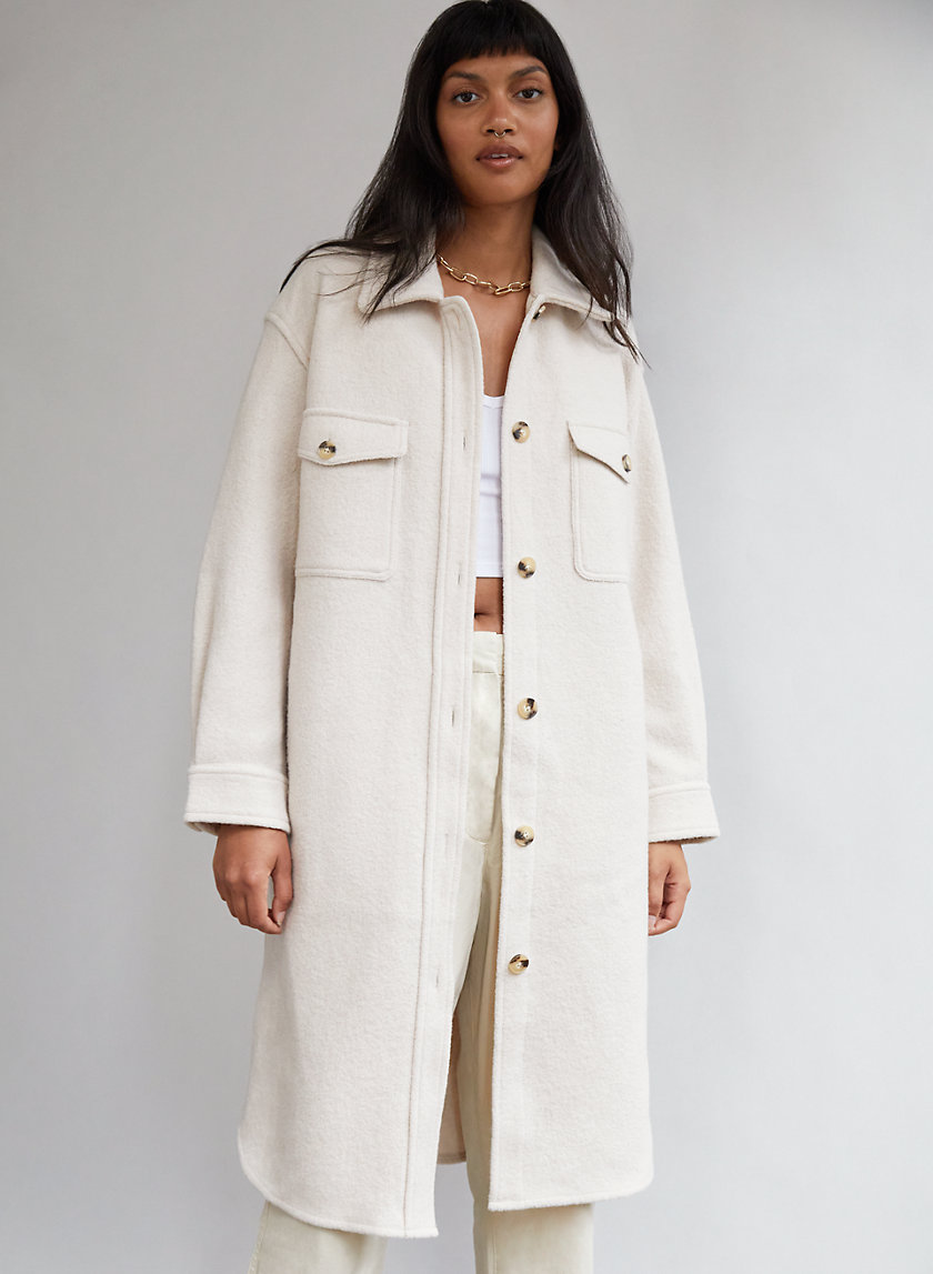 Wilfred Free THE GANNA LONG SHIRT JACKET Aritzia INTL