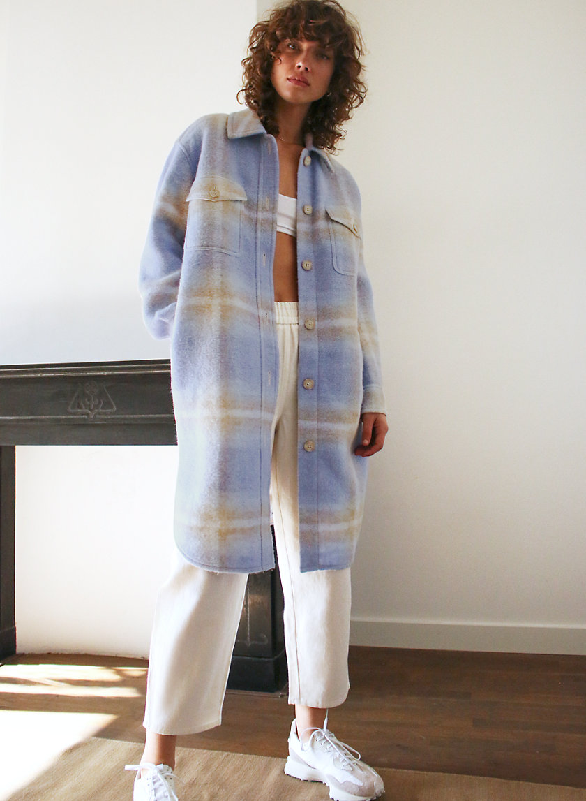 Wilfred Free THE GANNA LONG SHIRT JACKET Aritzia INTL