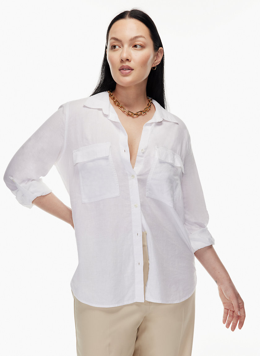 Babaton UTILITY LINEN SHIRT | Aritzia INTL