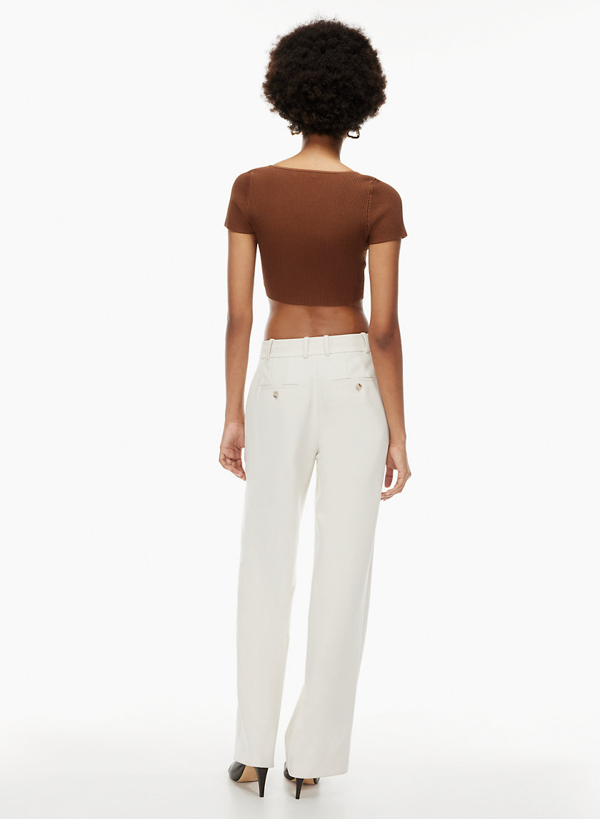 Babaton SCULPT KNIT SQUARENECK TOP | Aritzia CA