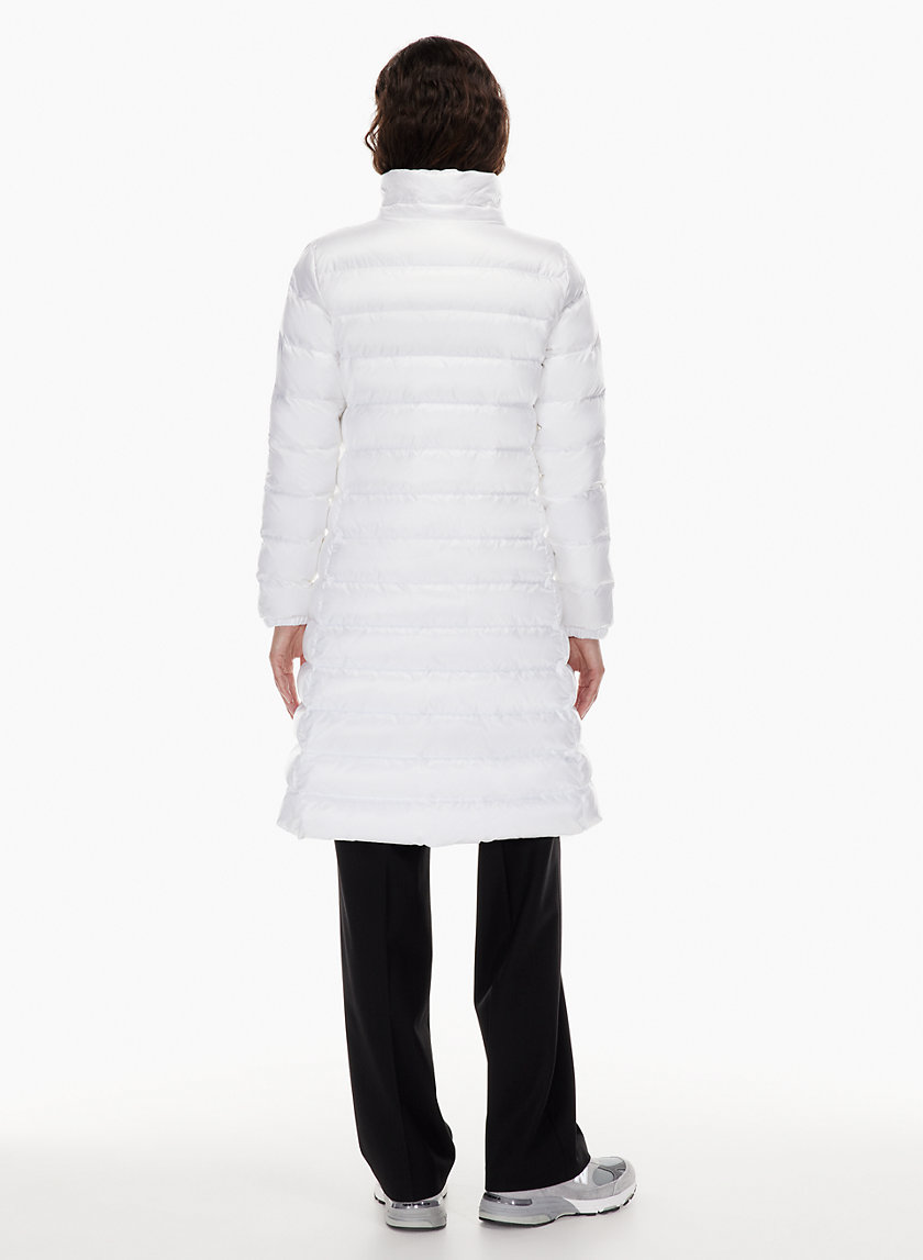 long puffer jacket white