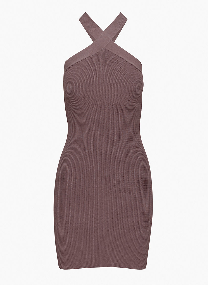 Babaton SCULPT KNIT CRISS CROSS DRESS 