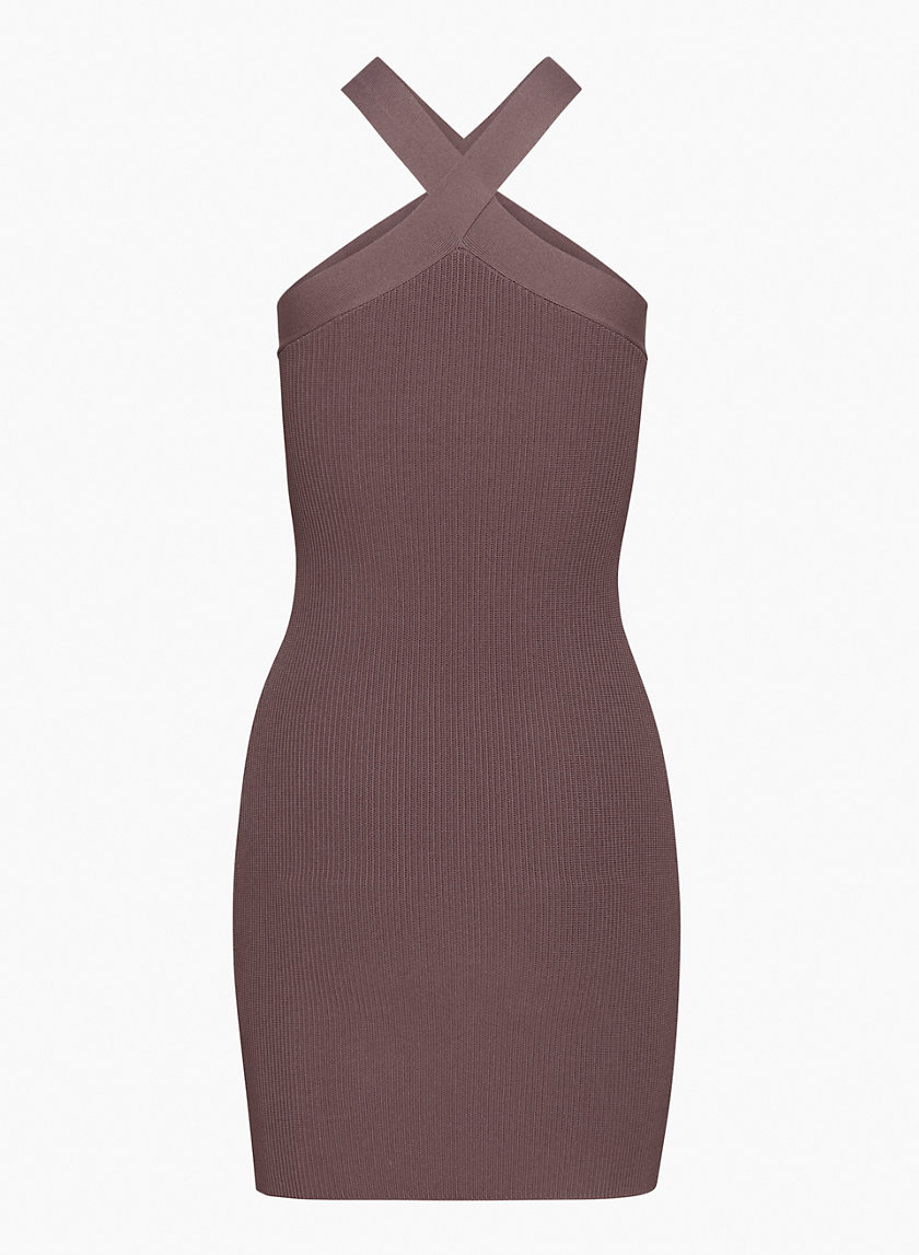 Babaton SCULPT KNIT CRISS CROSS DRESS 