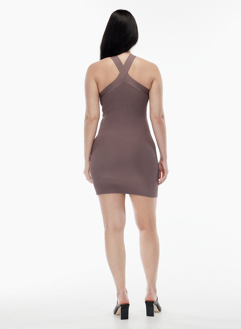 Babaton SCULPT KNIT CRISS CROSS DRESS 