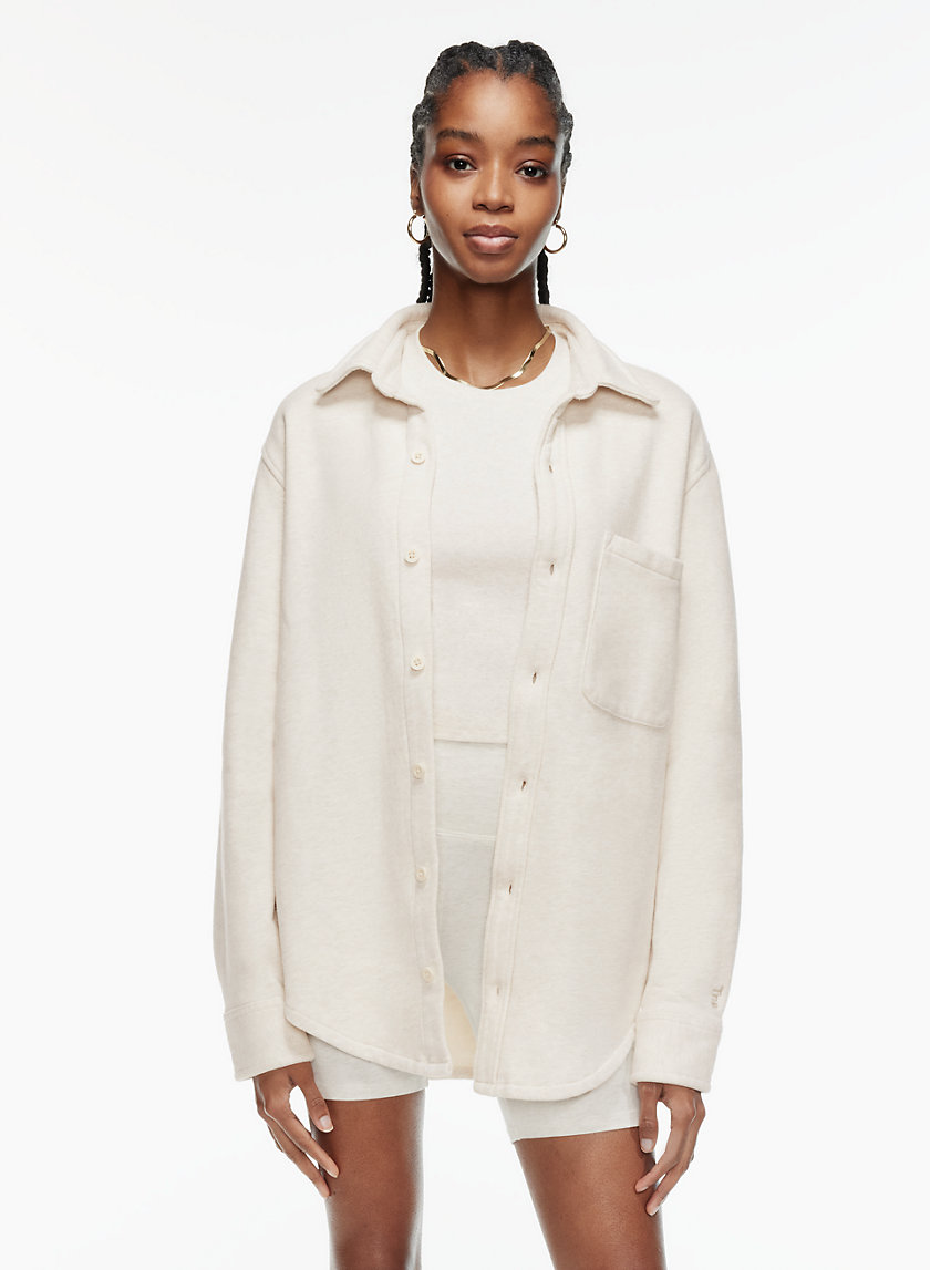 Tna COZY FLEECE BOYFRIEND SHIRT | Aritzia INTL