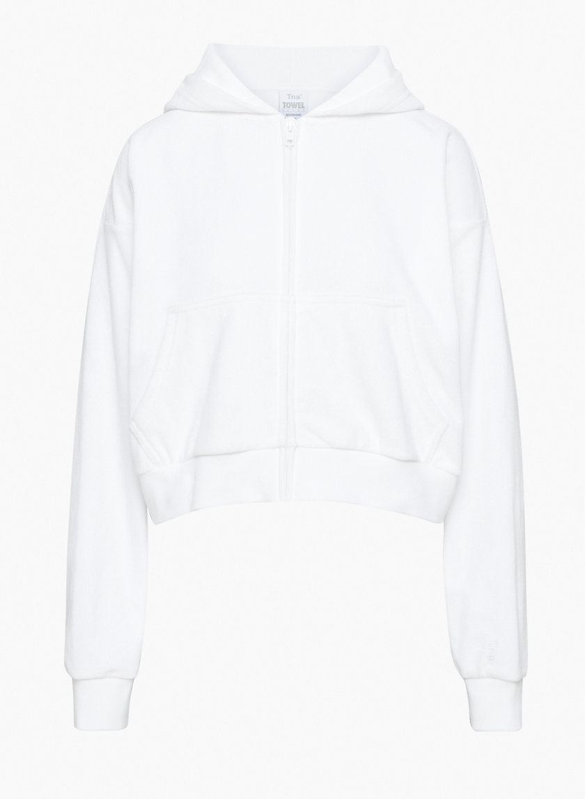 Tna TOWEL TERRY BOYFRIEND BOXY ZIP HOODIE Aritzia INTL